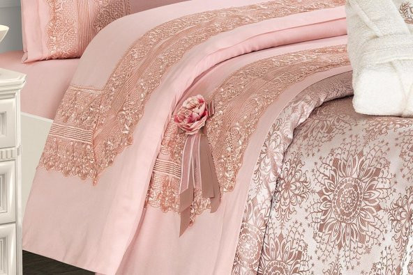 Finezza Platinyum Habibe Poly/Pamuk Kumaş Pudra Çeyiz Seti 46 Parça - 772 - 2