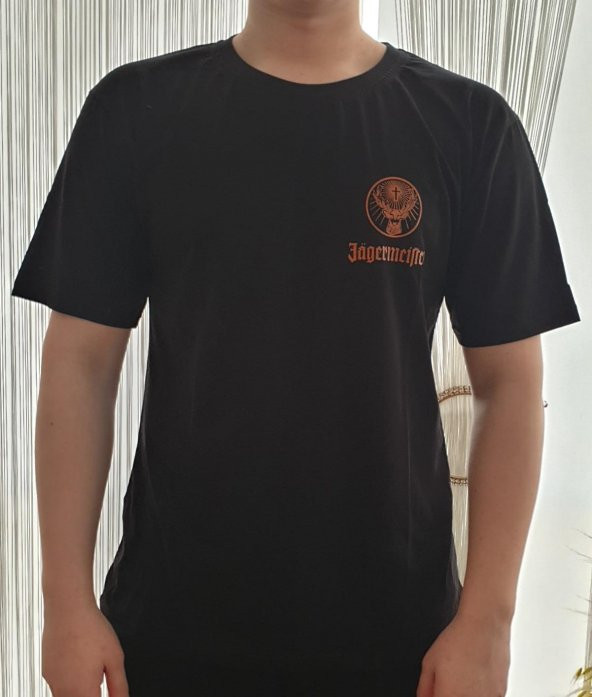 Finezza JM Baskılı Pamuk Siyah T-Shirt S Beden - 891