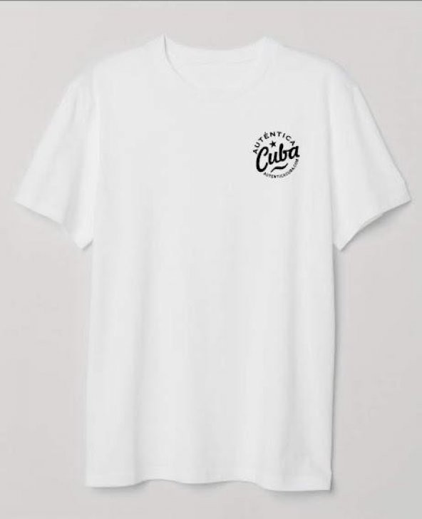 Finezza Cuba Baskılı Pamuk Beyaz T-Shirt M Beden - 804 - 2