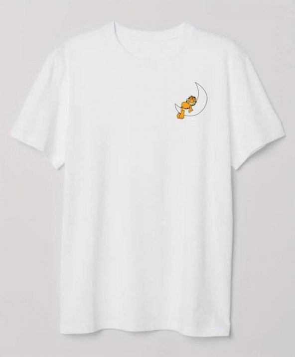 Finezza Garfield Baskılı Pamuk Beyaz T-Shirt S Beden - 944 - 2