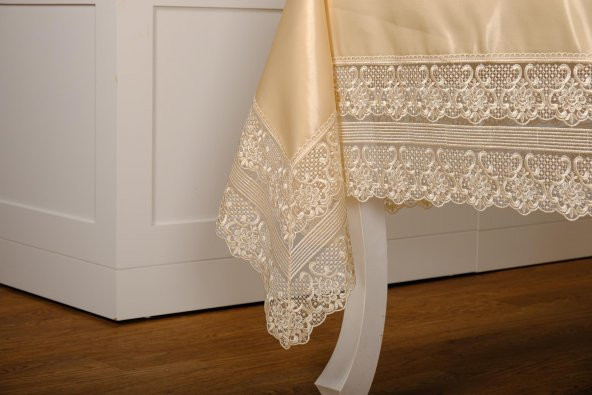 Finezza Gisella Dantelli Monoray Bej Sofra Takımı 8 Kşl. 170x230cm 17 Prç. - 299 - 5