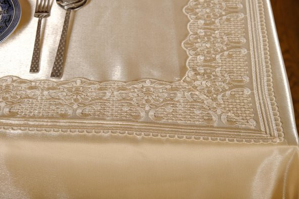 Finezza Gisella Dantelli Monoray Bej Sofra Takımı 8 Kşl. 170x230cm 17 Prç. - 299 - 9