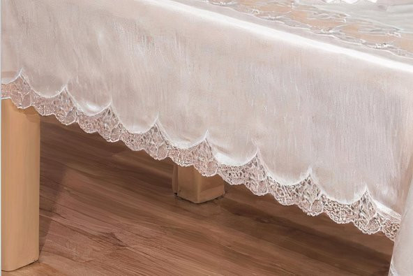 Finezza Elenora Osmanlı İpeği Güpürlü Sofra Takımı 8 Kşl. 170x240cm 17Prç. - 455 - 6