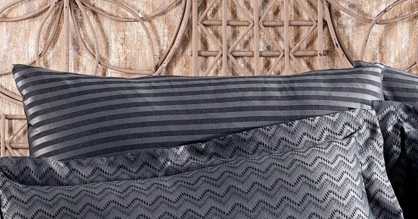 Finezza Odesa Bambu Jakar Kumaş Füme Çift Kişilik Nevresim Takımı 6 Parça - 594 - 6
