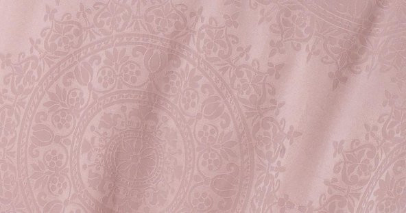 Finezza Tiara Bambu Jakar Kumaş Pudra Çift Kişilik Nevresim Takımı 6 Parça - 898 - Resim 9