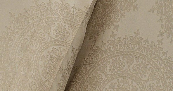 Finezza Tiara Bambu Jakar Kumaş Bej Çift Kişilik Nevresim Takımı 6 Parça - 899 - 3