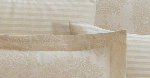 Finezza Tiara Bambu Jakar Kumaş Bej Çift Kişilik Nevresim Takımı 6 Parça - 899 - 7