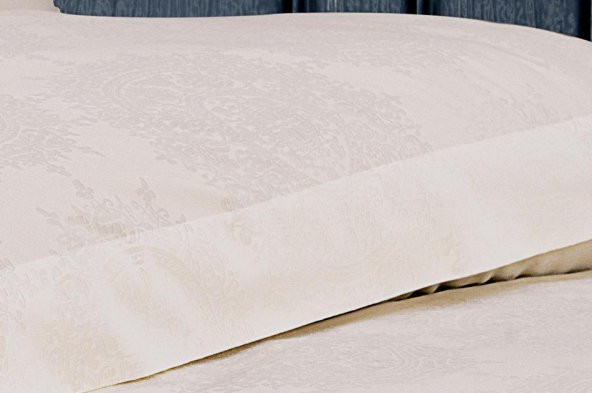 Finezza Tiara Bambu Jakar Kumaş Krem Çift Kişilik Nevresim Takımı 6 Parça - 900 - 4