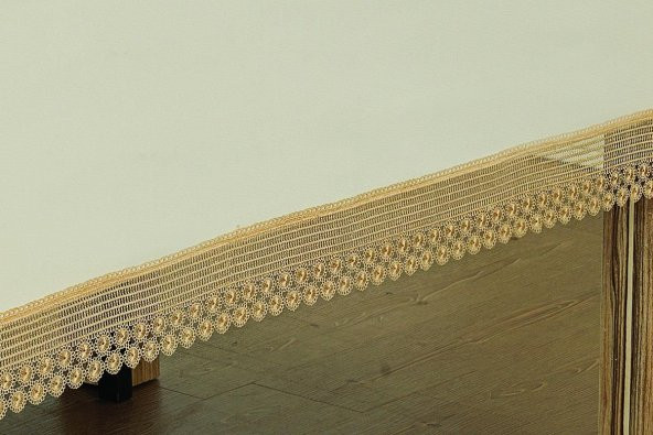 Finezza Maria Dantelli Krep Kumaş Krem/Bej Masa Örtüsü 160x230 cm - 918 - 6