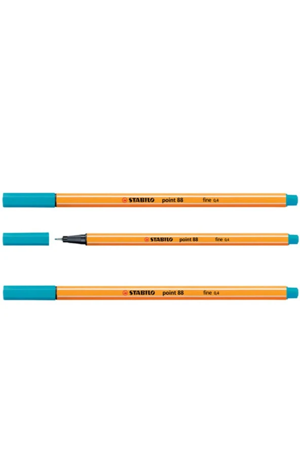 Stabilo Keçe Uçlu İnce Kalem 88 Point 0.4 MM Açık Mavi 88/31 (10 Lu Paket)