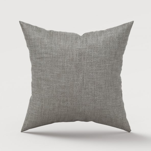 Finezza Degrade Keten Kumaş Gri Kırlent 45*45 cm - 748 - 2