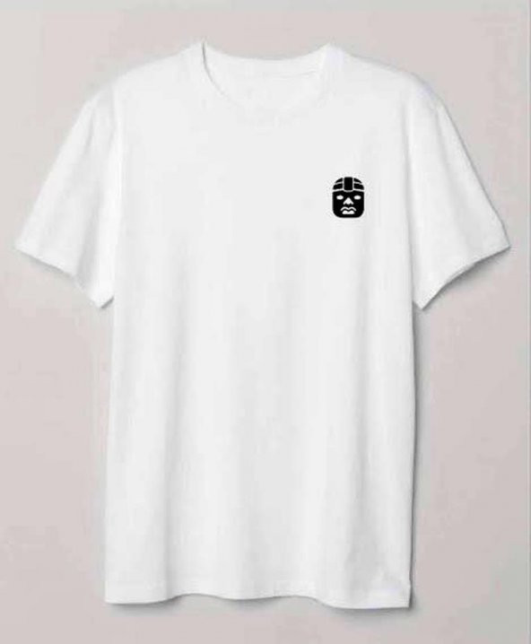 Finezza Inca Mask Baskılı Pamuk Beyaz T-Shirt S Beden - 943