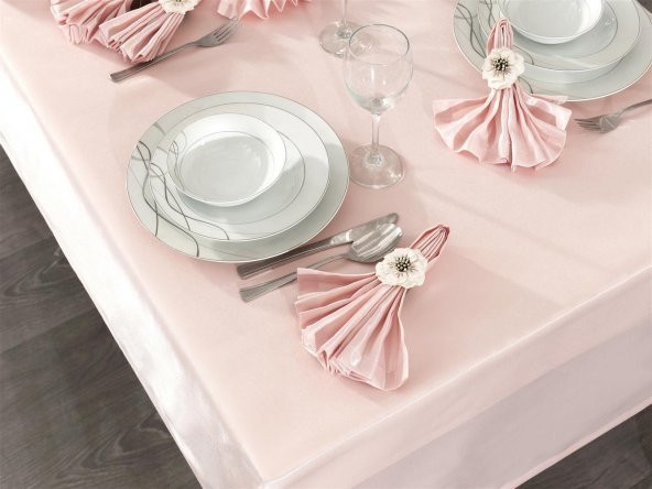 Finezza Kristal Monoray Kumaş A.Pudra Sofra Takımı 8 Kişl.160x220cm 17Prç. - 723 - 4
