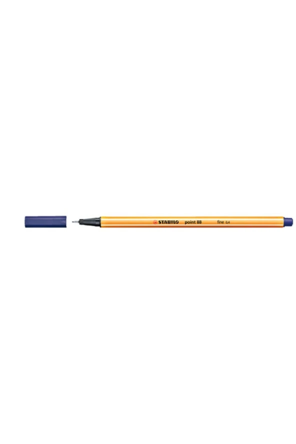 Stabilo Keçe Uçlu İnce Kalem 88 Point 0.4 MM Gece Mavisi 88/22 (10 Lu Paket) - 1