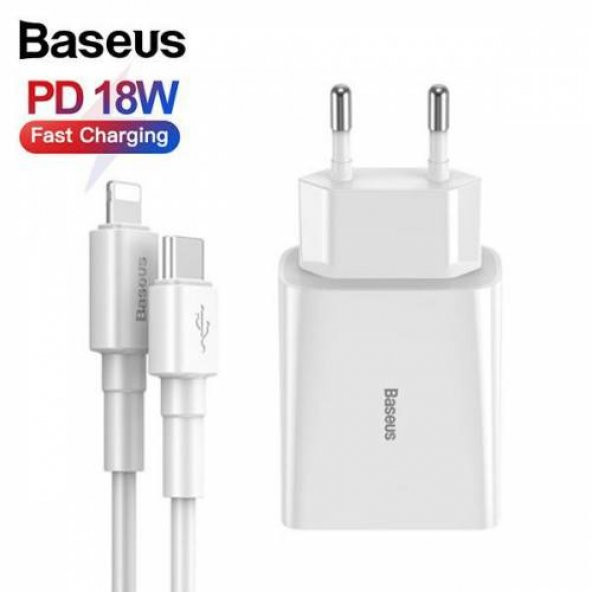 Baseus İphone Şarj Başlık+Kablo İphone 11 pro Şarj Cihazı 18W Hızlı iphone Şarj X xr xs max - 8