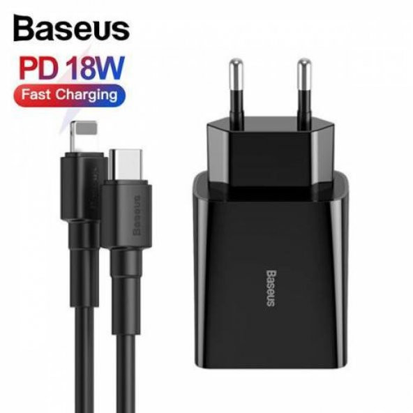 Baseus İphone Şarj Başlık+Kablo İphone 11 pro Şarj Cihazı 18W Hızlı iphone Şarj X xr xs max - 10
