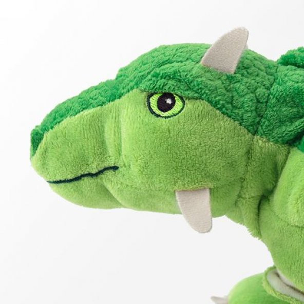 Yumuşak Oyuncak 37 cm Yeşil Renk Peluş Yeşil Dinazor - 3