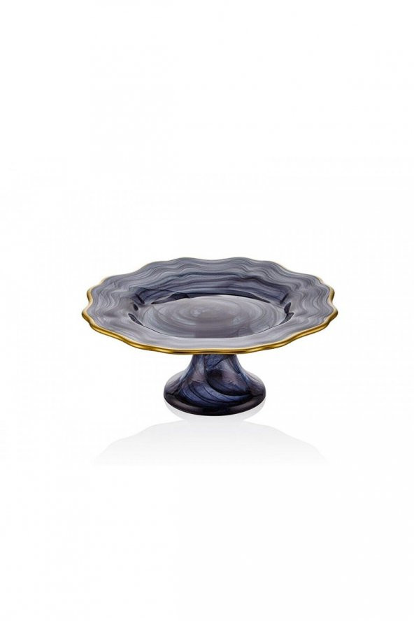 Cemile Empire Siyah Ayaklı Pasta Tabağı 1ADC-371828-CF