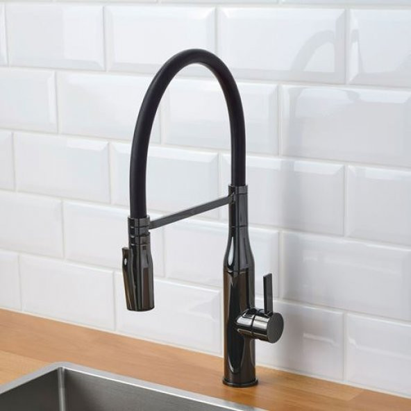 Mutfak Bataryası, Siyah Renk IKEA Metal Uzunluk 22 cm Yükseklik 46 cm - 3