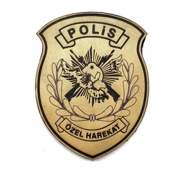 POLİS ÖZEL HAREKAT Deri PEÇ- Arma - Patch - 1