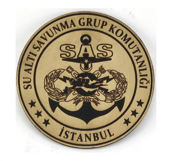 SAS Deri PEÇ  SU ALTI SAVUNMA GRUP KOMUTANLIĞI- Arma - Patch - 1