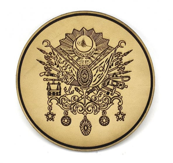 OSMANLI Devlet Arması Deri PEÇ - Arma - Askeri Patch - 1