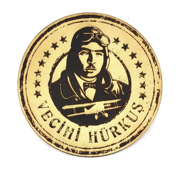 VECİHİ HÜRKUŞ Deri PEÇ - Arma - Askeri Patch ürün görseli