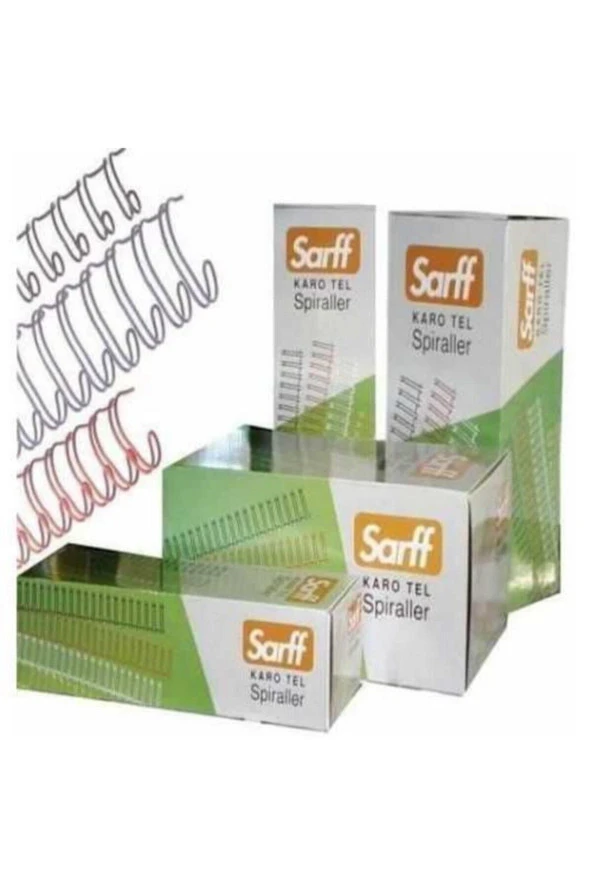 Sarff Spiral Tel (Jbı Karotel) 75 - 90 Yaprak 1/2 Beyaz (50 Li Paket)