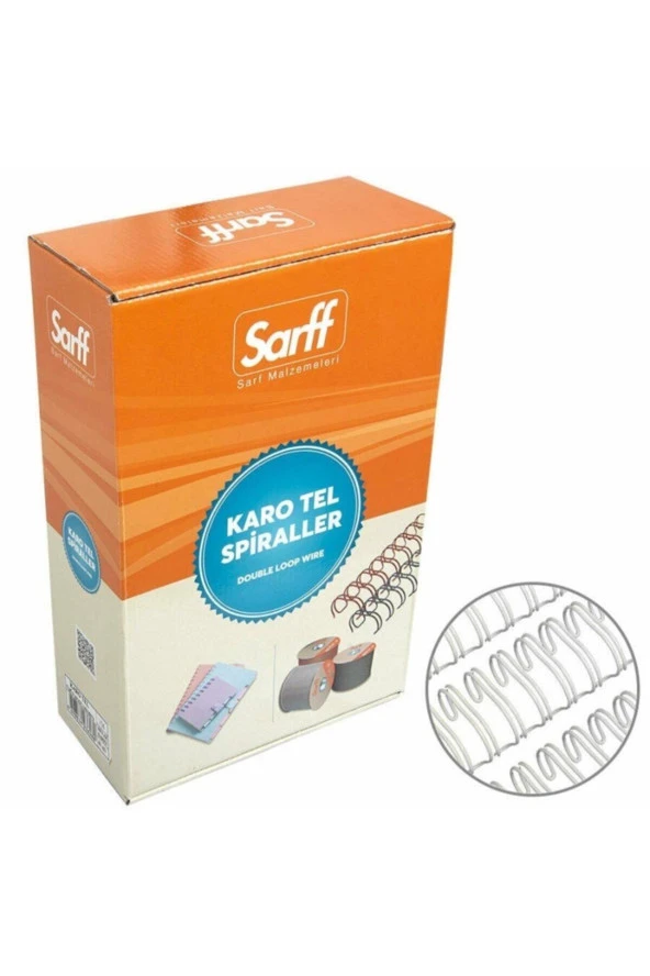 Sarff Spiral Tel (Jbı Karotel) 60 - 75 Yaprak 7/16 Beyaz (100 Lü Paket)