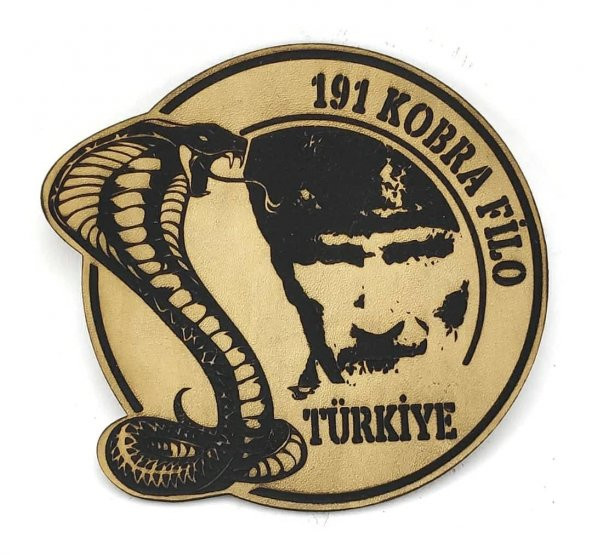 191 FİLO Deri PEÇ - Arma - Askeri Patch - 1