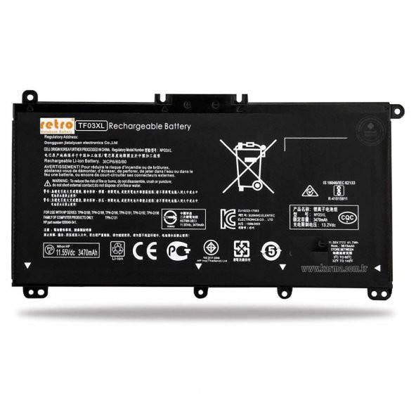 Hp TF03XL Notebook Bataryası - pili