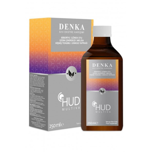 HUD MULTİVA DENKA Biberiye-Çörekotu-Melisa-Kişniş-Ginkgo-Üzüm Çekirdeği Ekstraktı İçeren Takviye 250 ml