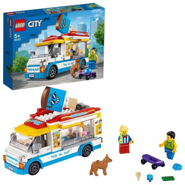 Lego City Ice-Cream Truck Dondurma Arabası 200 Parça Yapım Seti 60253