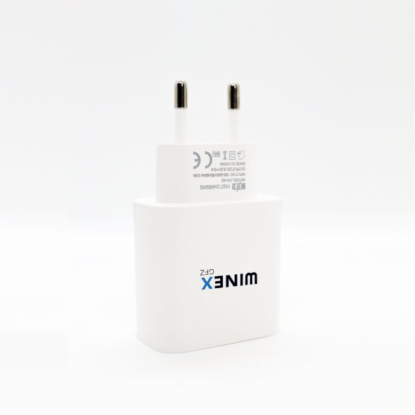Winex UsbA to Type-C 18W Quick Charger 3.0 Ultra Hızlı Kablolu Ev Tipi Şarj Aleti - 2