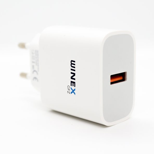 Winex UsbA to Type-C 18W Quick Charger 3.0 Ultra Hızlı Kablolu Ev Tipi Şarj Aleti - 3