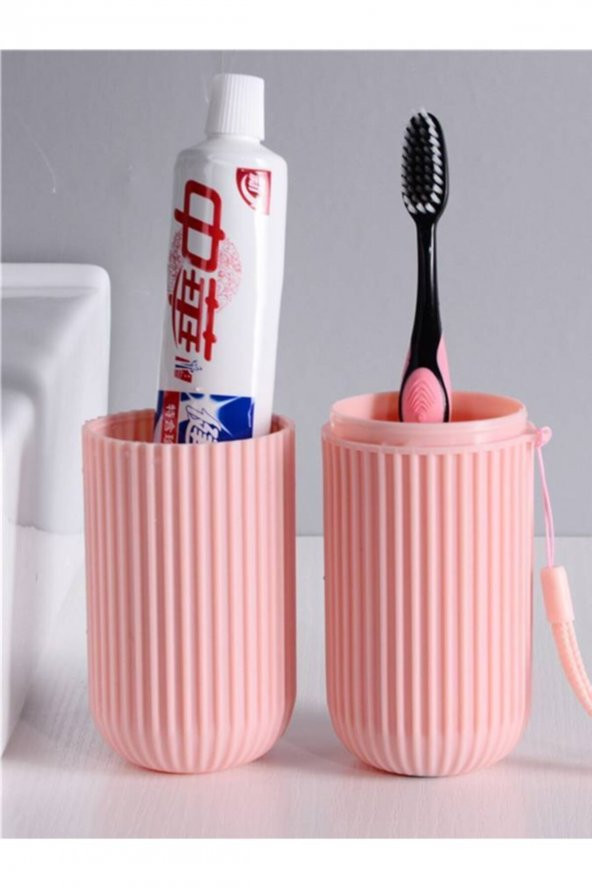 Çok Amaçlı Seyahat Tipi Diş Fırçası Kabı Makyaj Saklama Kutusu - 2