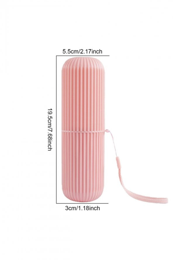 Çok Amaçlı Seyahat Tipi Diş Fırçası Kabı Makyaj Saklama Kutusu - 3