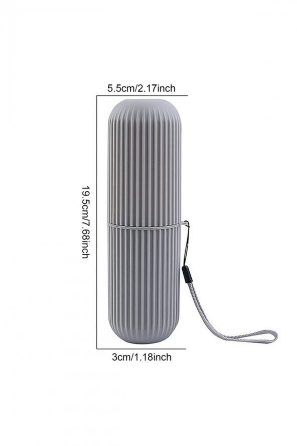 Çok Amaçlı Seyahat Tipi Diş Fırçası Kabı Makyaj Saklama Kutusu - 6