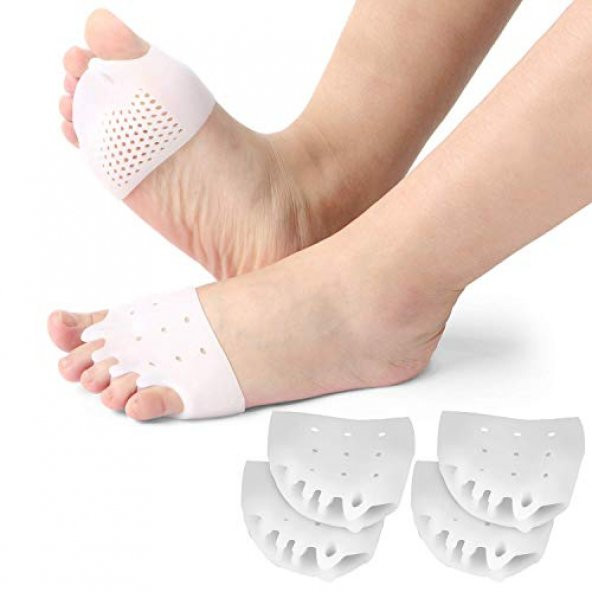 Silikonlu 5 Parmak Ayırıcı Koruyucu Ayak Gömleği Geçmeli Topuklu - 5