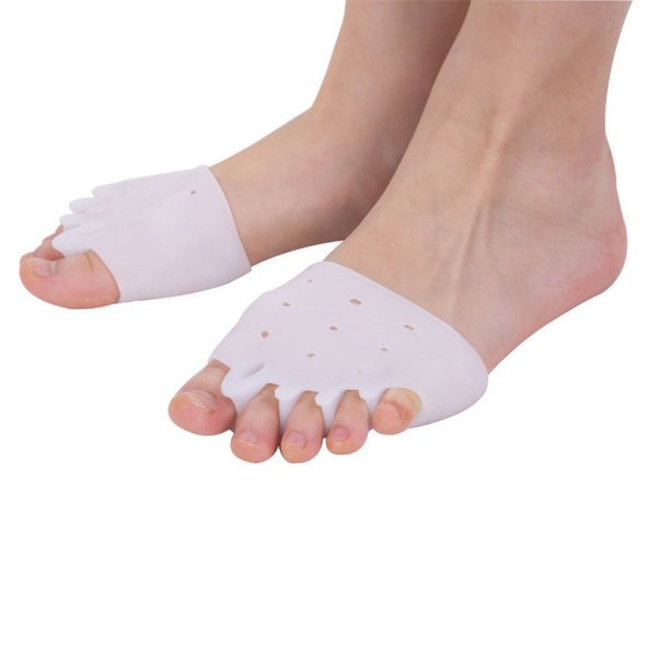 Silikonlu 5 Parmak Ayırıcı Koruyucu Ayak Gömleği Geçmeli Topuklu - 7