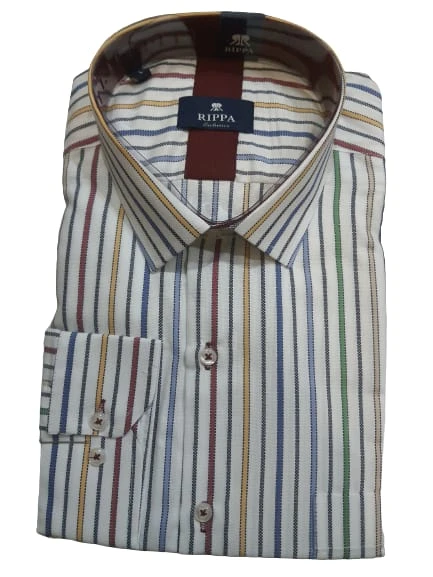 Rippa Erkek Klasik Çizgili Gömlek Rp001 - 5