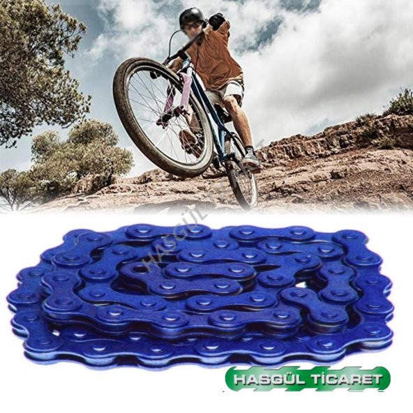 Hsgl Bisiklet Mavi Zincir BMX Freestyle 92L Model Z410 Hareket Bisiklet Zinciri - 5