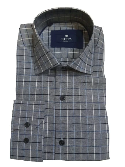 Rippa Erkek Klasik Kareli Gömlek Rp002 - Resim 3