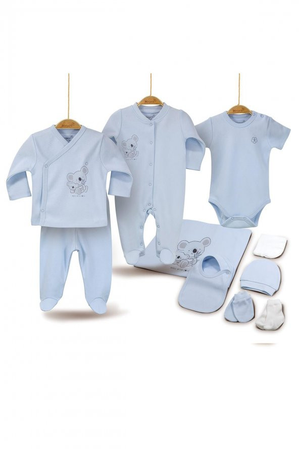 Bibaby Bi Organik Basic 10 Parça Hastane Çıkışı 63138 Mavi - 2