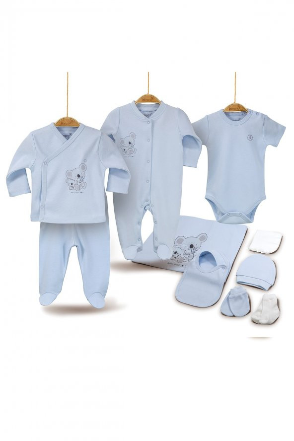 Bibaby Bi Organik Basic 10 Parça Hastane Çıkışı 63138 Mavi - 3