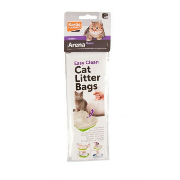 Flamingo Kedi Tuvalet Torbası Maxi 10'lu