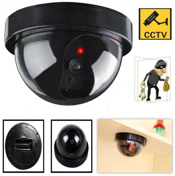 Caydırıcı Sahte Güvenlik Kamerası Led Işıklı - 3
