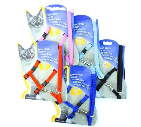 Ayarlanabilir Lüx Kedi Gezdirme Tasması 120 cm