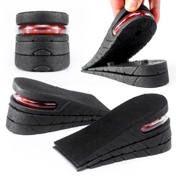 5cm Hava Yastıklı Boy Uzatıcı Tabanlık Uzatan Ayakkabı - 4