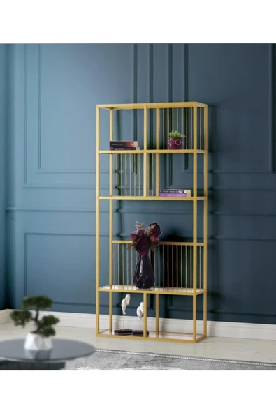 Matis Dekoratif Kitaplık 80x30x180 - 5